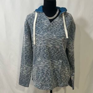 Hang Ten Blue and White Knit Hoodie